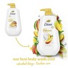 Dove Beauty Glow Body Wash Pump - Mango & Almond Butter 24hr Lotion-Soft Skin - 30.6 fl oz - 3 of 4