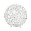 8" Elipse Medium Contemporary Metal Crystal Round Orb Table Lamp - Lalia Home - 3 of 4