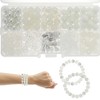 Unique Bargains 8mm Round Glass Beads for Bracelets Glass Beads for Making Bracelet Making DIY Crafts 200 Pcs 1 Set - 3 of 4