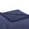 Shavel Micro Flannel High Quality Reversible Solid Patterned Luxuriously Super Soft, Comfortable & Warm High Pile Fleece Blanket - 2 of 3