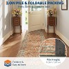TackView Vintage Floral Area Rug, Machine Washable Boho, Soft Low-Pile Carpet, Non Slip Floral Rug, Ultra-Thin Traditional Carpet - 2 of 4