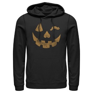 Men's Lost Gods Halloween Jack-o'-Lantern Wink Pull Over Hoodie - 1 of 4