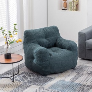 CAVINAS Soft Fabric Bean Bag Chair, Bean Bag Chair Filled With Memory Sponge, for Indoor, Living Room, Dining Room, Bedroom - 1 of 4