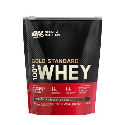 Actief Cirkel Ijdelheid Optimum Nutrition Gold Standard 100% Whey Protein Powder - Double Rich  Chocolate - 24oz : Target