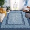 Washable Area Rug, Vintage Accent Rug, Braided Print Carpet, Low Pile Non-Shedding Kitchen Rugs with Non Slip Backing, Foldable Rug - 2 of 4