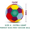 KUYOTQ Soft Indoor Soccer Balls for Juggling, Kids Soccer Ball for Inside House and Yard, Size 4 - 2 of 4
