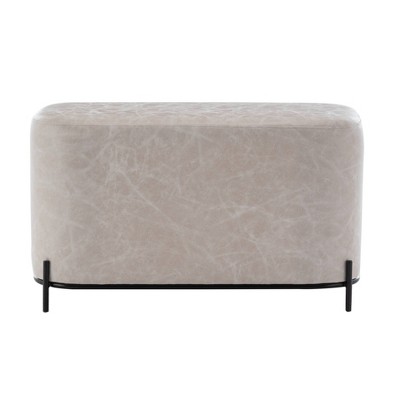 32" Modern Decorative Bench with Metal Base - WOVENBYRD