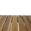 GlasFlength Folding Tables Portable Acacia Wood Surface Simple Elegant Design for Garden Outdoor Entertaining, Beige, 22.75"*15"*18.25" - 4 of 4