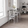 Dining Table for 2, Small Table and Chairs Set of 2, Square Dinette Set for 2, Dinner Table Set, 3 Piece Kitchen & Dining Room Sets - 4 of 4