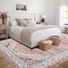 Coucheta Washable Boho Floral Area Rug, Vintage Bohemian Indoor Carpet, Soft Non-Shedding&Stain Resistant Rugs for Living Room, Bedroom, Dining Room - 4 of 4