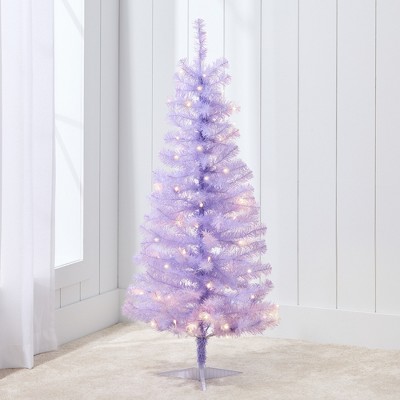 Best Choice Products Prelit Colored Christmas Tree, 4ft Artificial Tree Holiday Decor w/ LED Lights