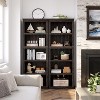 coucheta 3/5 Tier Farmhouse Bookcase, Tall Wooden Open Shelf Bookshelf with Sturdy Storage Open Display shelves, for Living Room, Bedroom, Office - 3 of 4