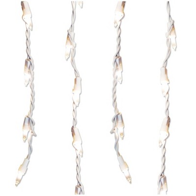 Northlight 300ct Shimmering Mini Icicle Christmas Lights Clear - 8.5' White Wire