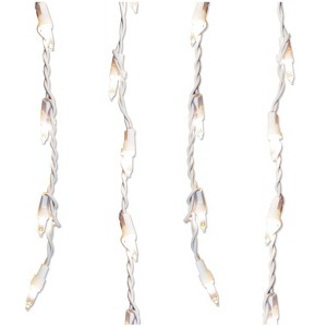 Northlight 300ct Shimmering Mini Icicle Christmas Lights Clear - 8.5' White Wire - 1 of 4