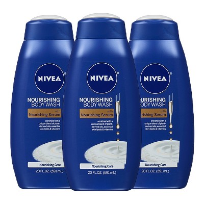 Nivea Nourishing Care Body Wash with Nourishing Serum - 3pk