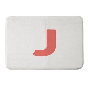 Deny Designs April Lane Art Block Monogram Memory Foam Bath Mat - 1 of 4