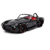 1965 Shelby Cobra 427 S/C Black with Matt Black and Red Stripes and Red Interior 1/24 Diecast Model Car by Jada - 2 of 4