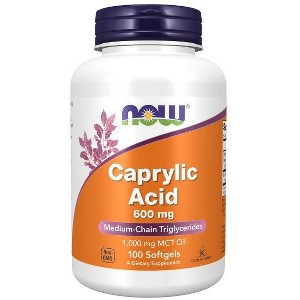 Caprylic Acid 600 mg by Now Foods  -  100 Softgel - 1 of 3