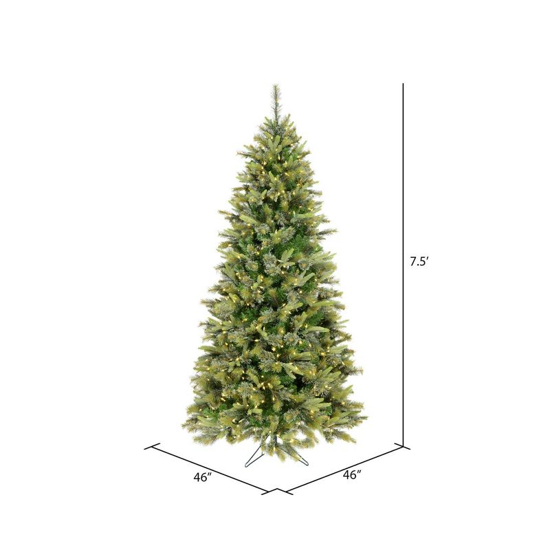 Vickerman Cashmere Pine Slim Artificial Christmas Tree, 3 of 7