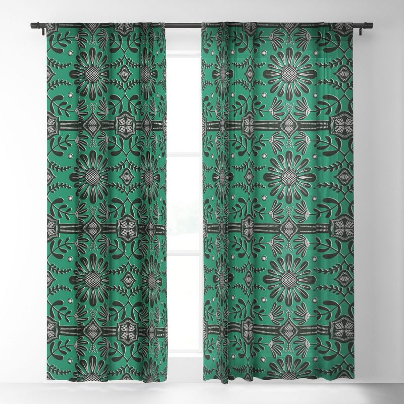 Sewzinski Boho Florals Single Panel Sheer Window Curtain - Society6, 2 of 7