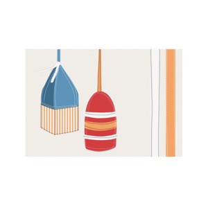 C&F Home Buoy Stripe Placemat Set of 6 - 1 of 2