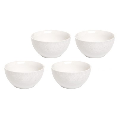 C&F Home Snowflake Border Bowl Set of 4