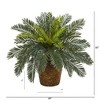 Nearly Natural 15-in Cycas Artificial Plant in Basket - 2 of 2