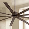96" Minka Aire Rustic Large Indoor Ceiling Fan with Remote Control Oil Rubbed Bronze for Living Room Kitchen Bedroom Family Dining - 2 of 4