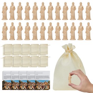 St. Joseph Home Selling Kit, 20-Pack Mini Buried Statue Set with Prayer Cards & Bags for Good Luck, Real Estate Gift - 1 of 4