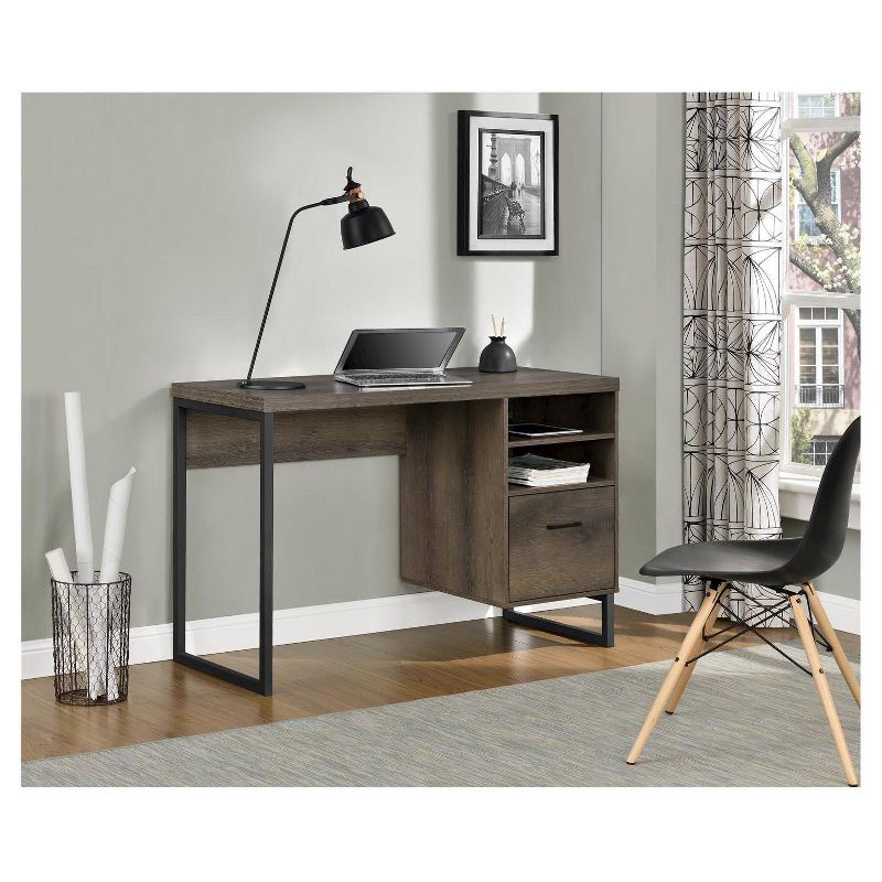 Aspen Hill Computer Desk Mocha Oak - Room &#38; Joy, 5 of 8