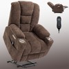 NicBex Recliner Chair Power Lift Chair with USB Ports Message Chair with Heating Oversized Recliner with Cup Holders for Living Room - 2 of 4