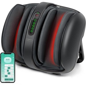 Nekteck Foot & Calf Massager - Shiatsu, Heat, Compression, Vibration - Remote  (APP Control)- Black - 1 of 4