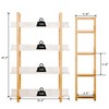 Sevobal Decorative Bookshelf, Modern Bookcase with Sturdy Frame, Floor-standing Bookshelf for Bedroom Living Room Office, White, 31.4"*11.8"*47.2" - 4 of 4
