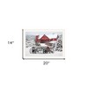 HomeRoots Tree Farm Wagon White Framed Wall Art - 3 of 4