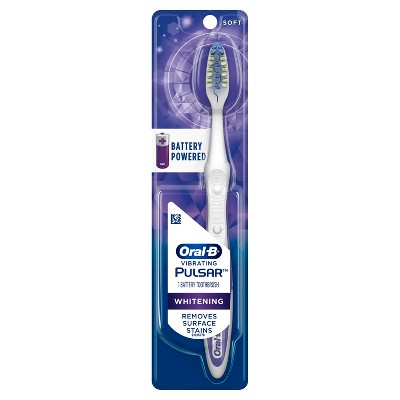 Oral-B Pulsar Whitening Battery Powered Toothbrush, Soft, 1 Count