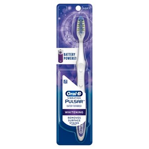 Oral-B Pulsar Whitening Battery Powered Toothbrush, Soft, 1 Count - 1 of 4