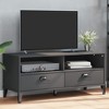 vidaXL TV Stand Storage Media Console Entertainment Center Solid Wood Pine - 2 of 4