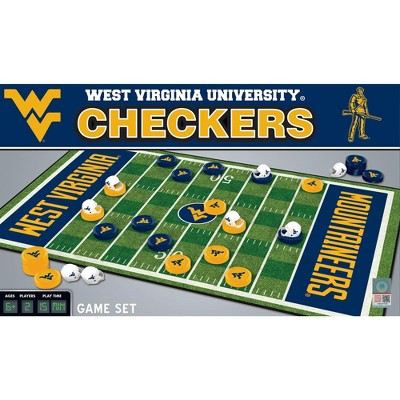 MasterPieces NCAA West Virginia Checkers Board Game