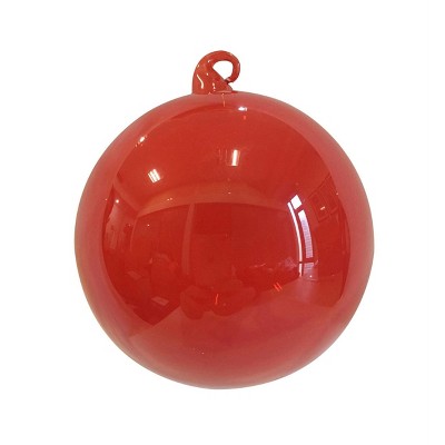 Season's Designs Christmas Tree 120Mm Glass Ornamentaemnt Bulk Pack-Santa Red