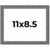 PosterPalooza | Photo Size Textured Grey Picture Frame - UV Acrylic, Foam Board Backing, Hanging Hardware - 2 of 4