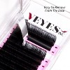 VEYES INC Cashmere Volume Lash Extensions CC 0.07 8-16mm Mixed Length Super Matte Black Individual Eyelashes Tray Professional Supplies for Lash Techs - 3 of 4