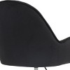 GlasFlength Task and Office Chairs Modern Velvet Swivel Chair with Gold Base and Adjustable Height for Home Office, Black , 23"*21.25"*30.71" - 3 of 4