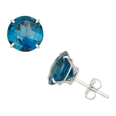 london blue topaz-white gold