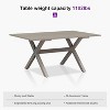 PURPLE LEAF Patio Dining Set All-Weather Wicker Aluminium Outdoor Table and Chairs Set for Backyard Decor Kitchen Modern Furniture Set - 4 of 4