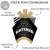 Big Dot of Happiness Happy Retirement - Table Decorations - Retirement Party Fold and Flare Centerpieces - 10 Count - 3 of 4