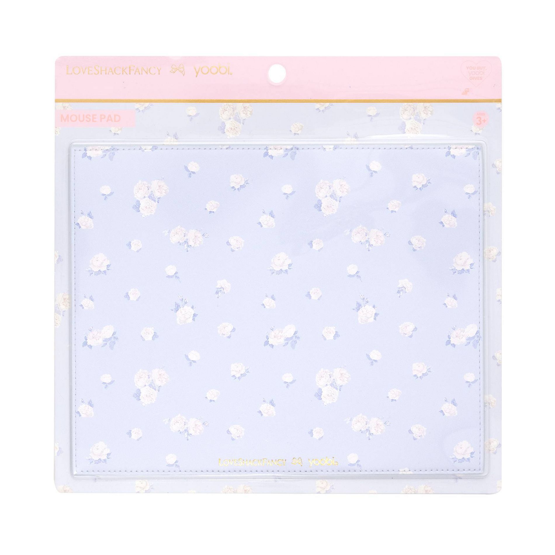 LoveShackFancy x Target - Yoobi Everblooming Rosettes Mouse Pad Breezy Blue