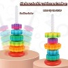 Rainbow Spinning Stacking Toy, Montessori Ring Stacker for Babies and Toddlers 6+ Months - 3 of 4