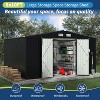 8x10 FT Metal Storage Sheds Outdoor, Metal ToolShed with Lockable Door - 3 of 4