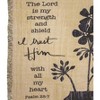 Manual Woodworks and Weavers Christian Home Accent – Inspirational Psalm 28:7 Tapestry Blanket, 50x60 Inches - 2 of 3