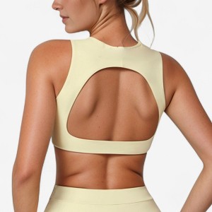Anna-Kaci Active Women's High Neck Sports Bra with Cutout Back Detail and Wide Underband for Medium Support - 1 of 4